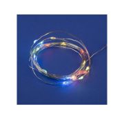 Гирлянда LED на батарейках ULD-S0200-020/DTB/3AA/RC RGB IP20 DEW 3AA (не в/к) «Роса» 2м 20 диодов RGB свет пульт ДУ (в/к) Uniel UL-00007247