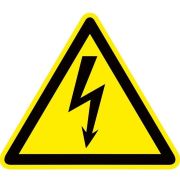 Знак пластик «Опасность поражения электрическим током» (Молния) W08 150х150мм PROxima EKF pn-1-02