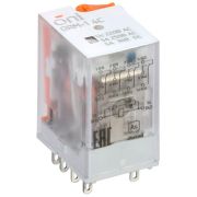 Реле интерфейсное ORM-1 4C 220В AC с LED и тест. кнопкой ONI ORM-1-4C-AC220V-L-B