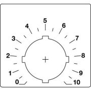 Шильдик для потенциометра (со шкалой) ABB SK615562-88