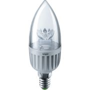 Лампа светодиодная 71 854 NLL-C37-7-230-2.7K-E14-CL 7Вт свеча 2700К тепл. бел. E14 500лм 176-264В Navigator 71854